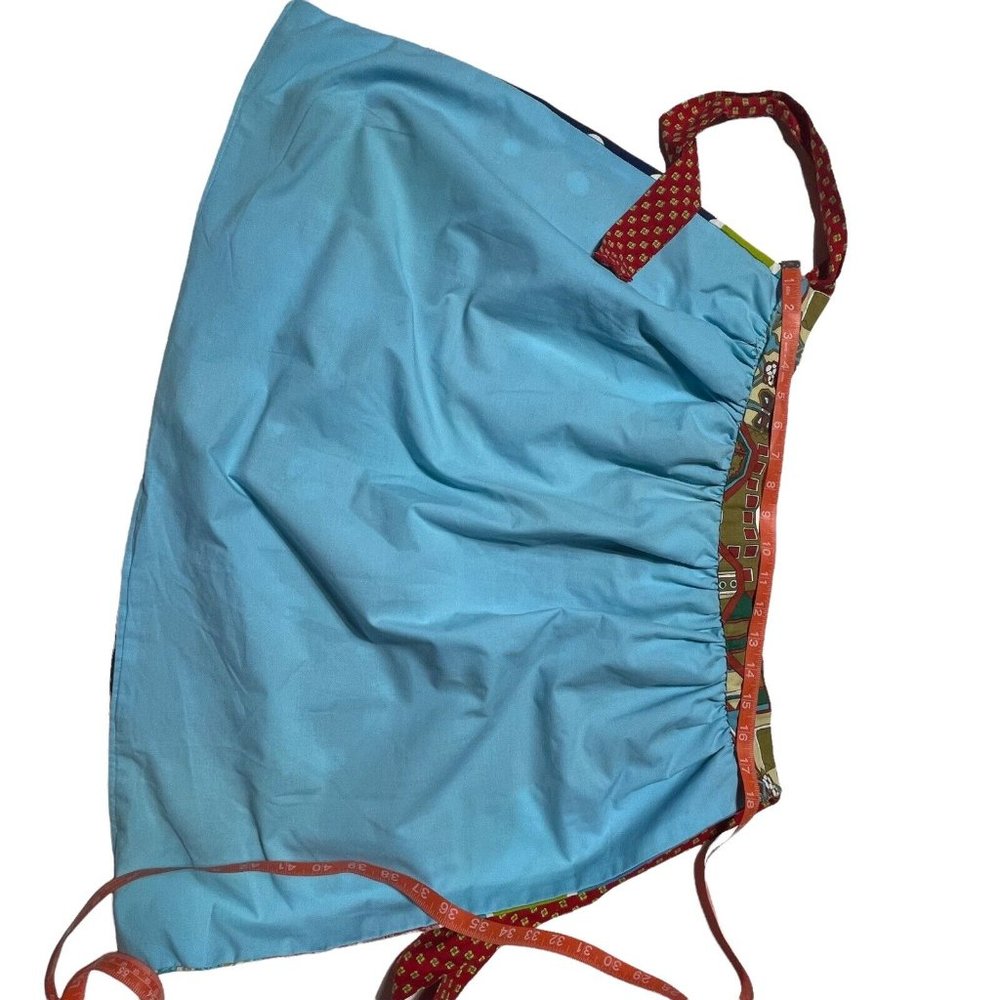 Vintage Boho Patchwork Kitchen Apron Bohemian Fes… - image 4